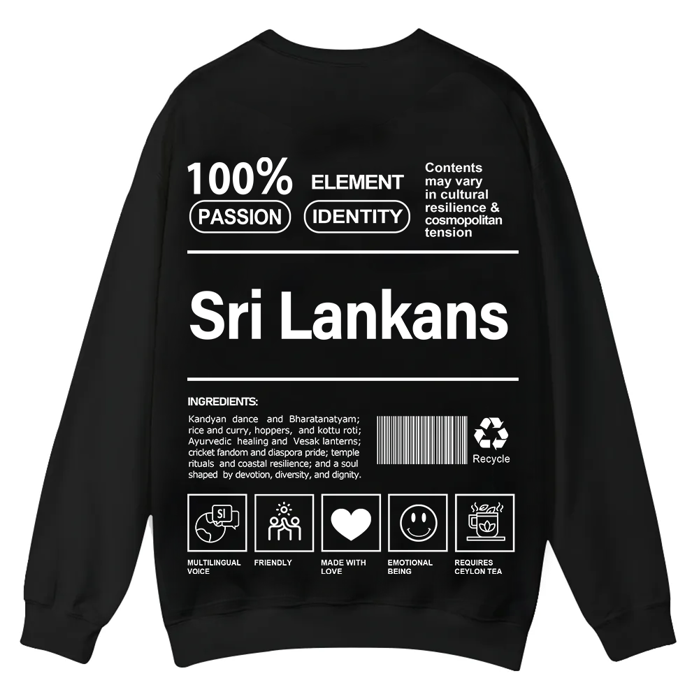 Sri Lankans Unisex Fit  Casual Crewneck Sweatshirt wearishow