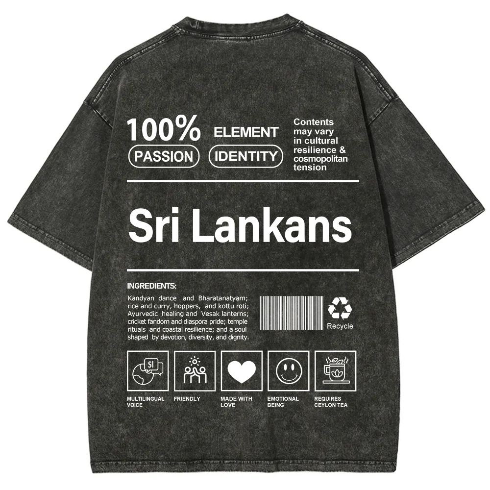 Sri Lankans Unisex Fit  Washed T-Shirt