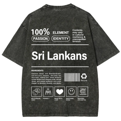 Sri Lankans Unisex Fit  Washed T-Shirt