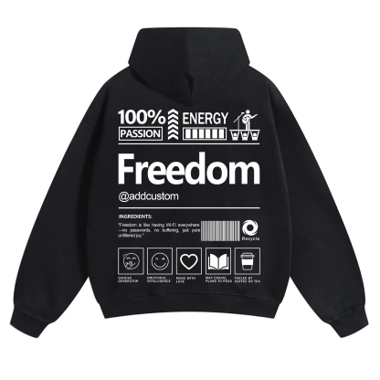 Freedom Addcustom Solid Color Hoodie