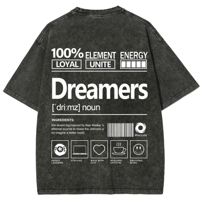 Dreamers  Unisex Fit Washed T-Shirt