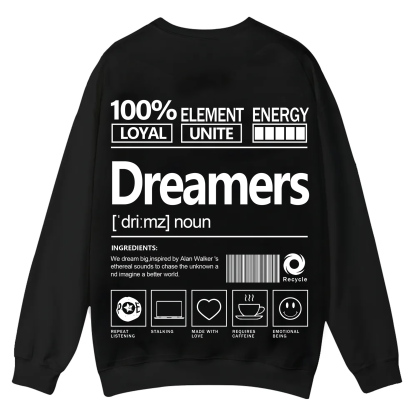 Dreamers Unisex Fit Casual Crewneck Sweatshirt