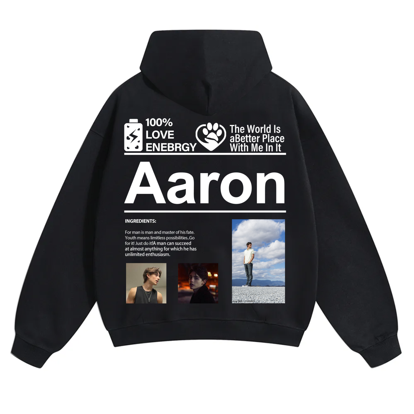 Design your own clothing pattern Unisex Fit Solid Color Hoodie