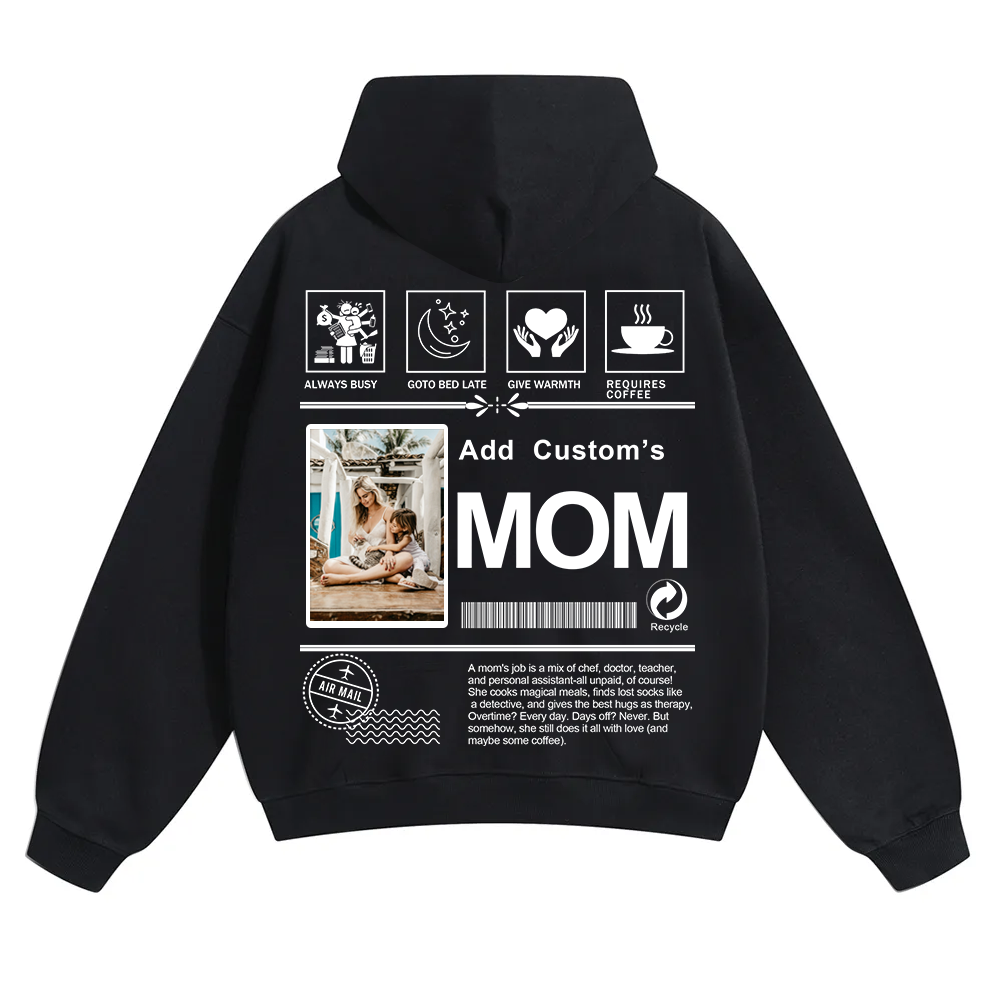 MOM Custom Solid Color Hoodie wearishow