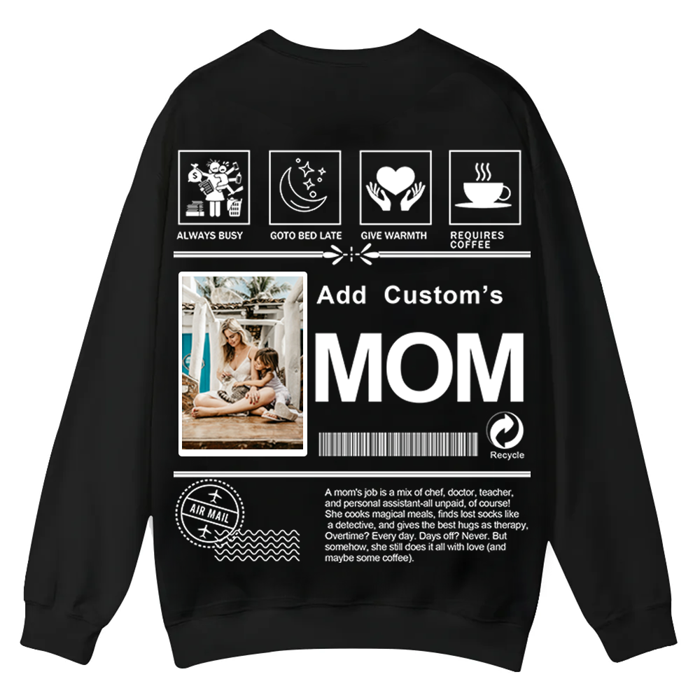 MOM Custom Casual Crewneck Sweatshirt wearishow