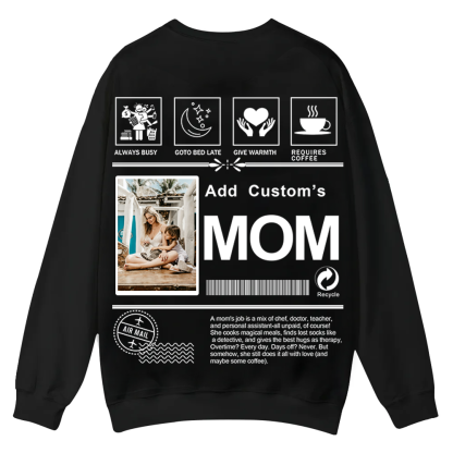 MOM Custom Casual Crewneck Sweatshirt wearishow