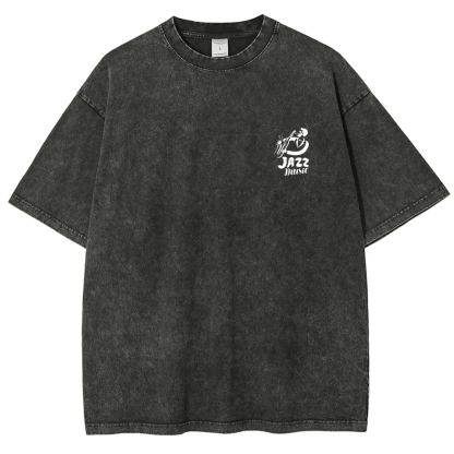 Saxophonist Unisex Fit Washed T-Shirt  wearishow