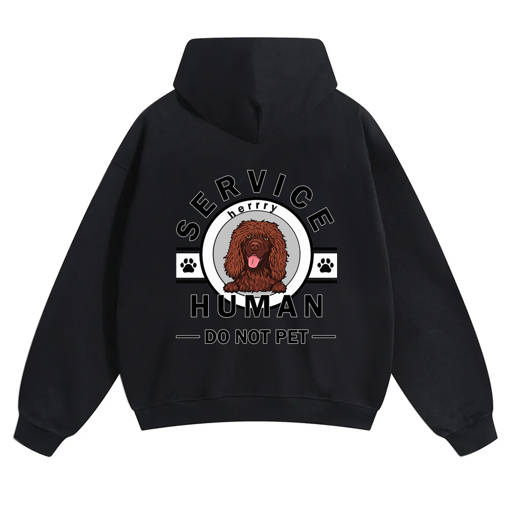 Wearishow Service Human, Do Not Pet - Personalized Custom Hoodie 