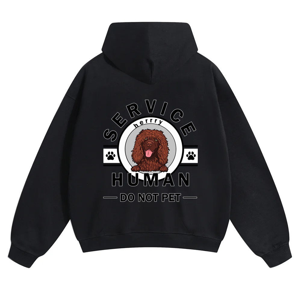 Wearishow Service Human, Do Not Pet - Personalized Custom Hoodie 