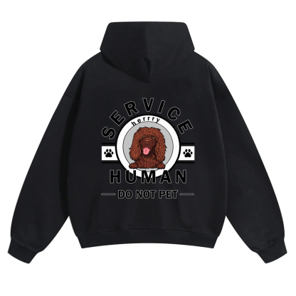 Wearishow Service Human, Do Not Pet - Personalized Custom Hoodie 