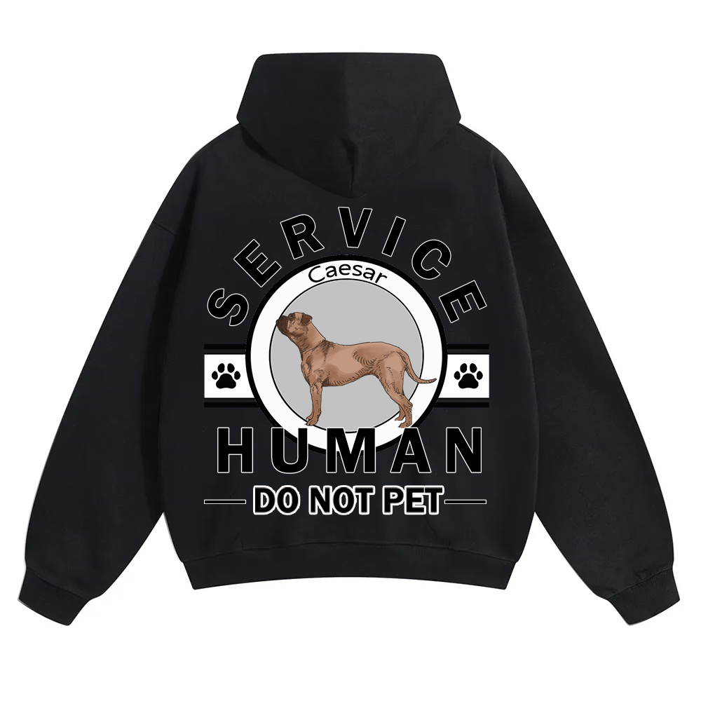 Service Human, Do Not Pet - Personalized Custom Unisex Hoodie