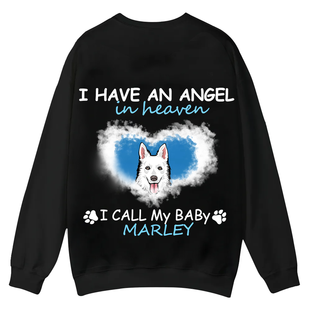 Have An Angel In Heaven - Personalized Custom Unisex Casual Crewneck Sweatshirt wearishow