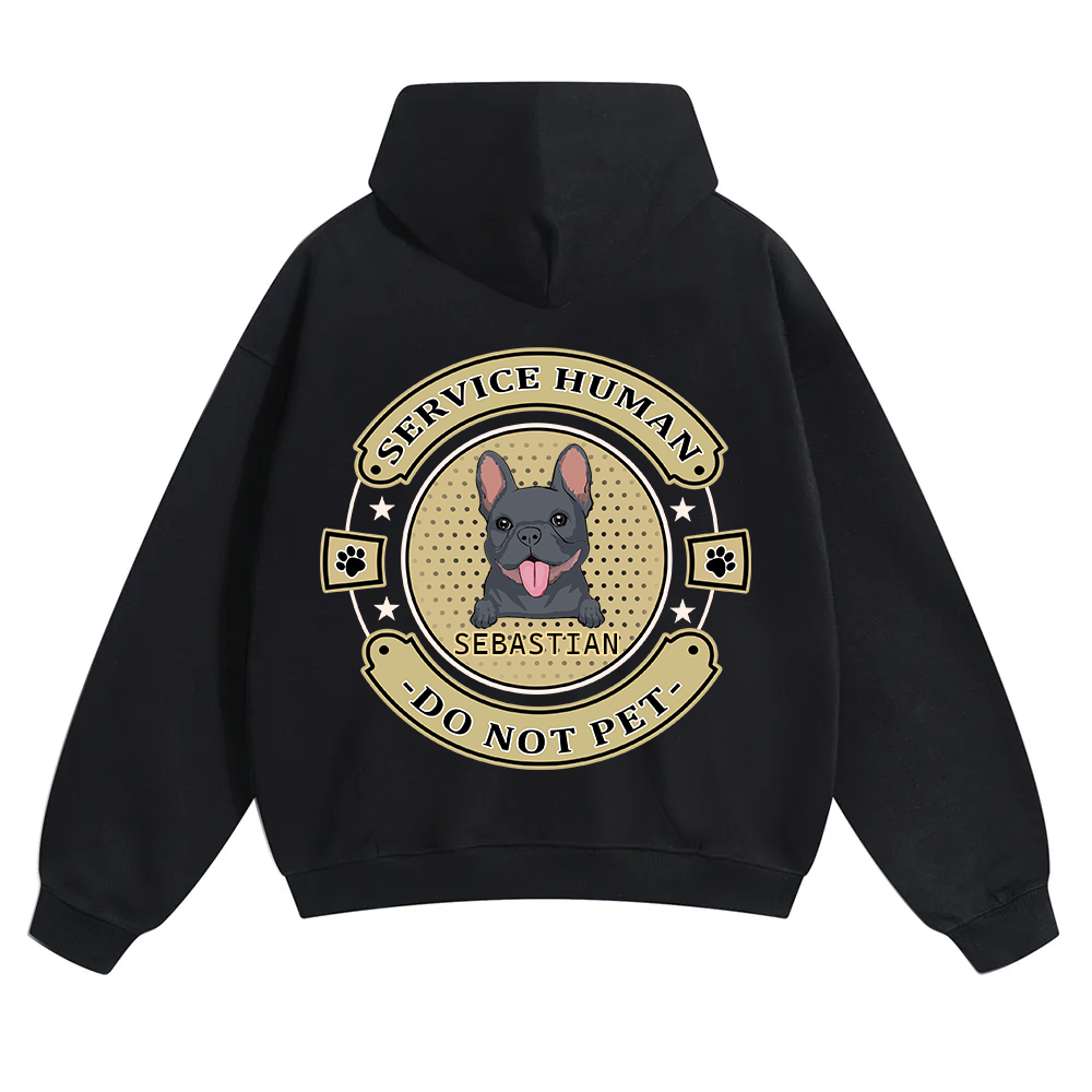 Service Human, Do Not Pet 14 - Personalized Custom Unisex Soild Color Hoodies wearishow