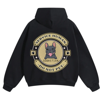 Service Human, Do Not Pet 14 - Personalized Custom Unisex Soild Color Hoodies wearishow