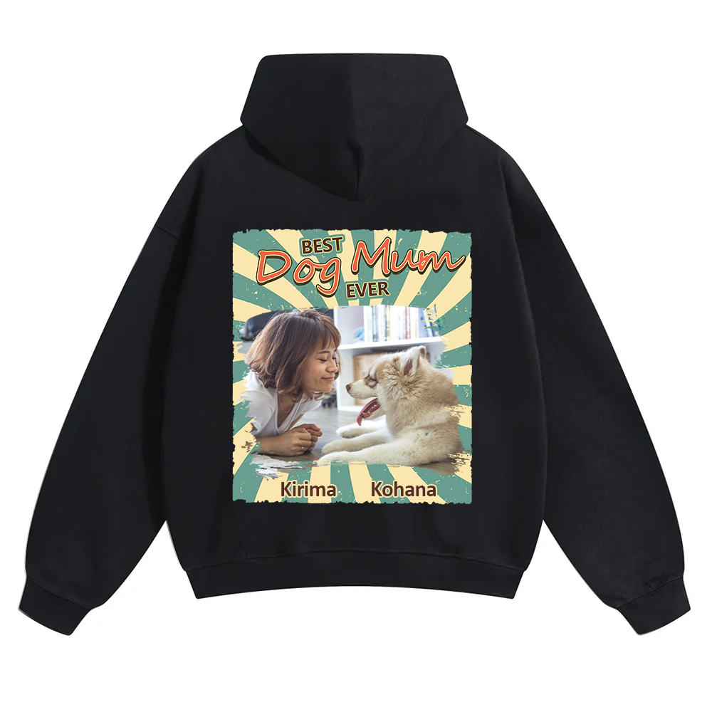 Retro Funny Dog Shirt Photo - Personalized Custom Unisex Soild Color Hoodies wearishow