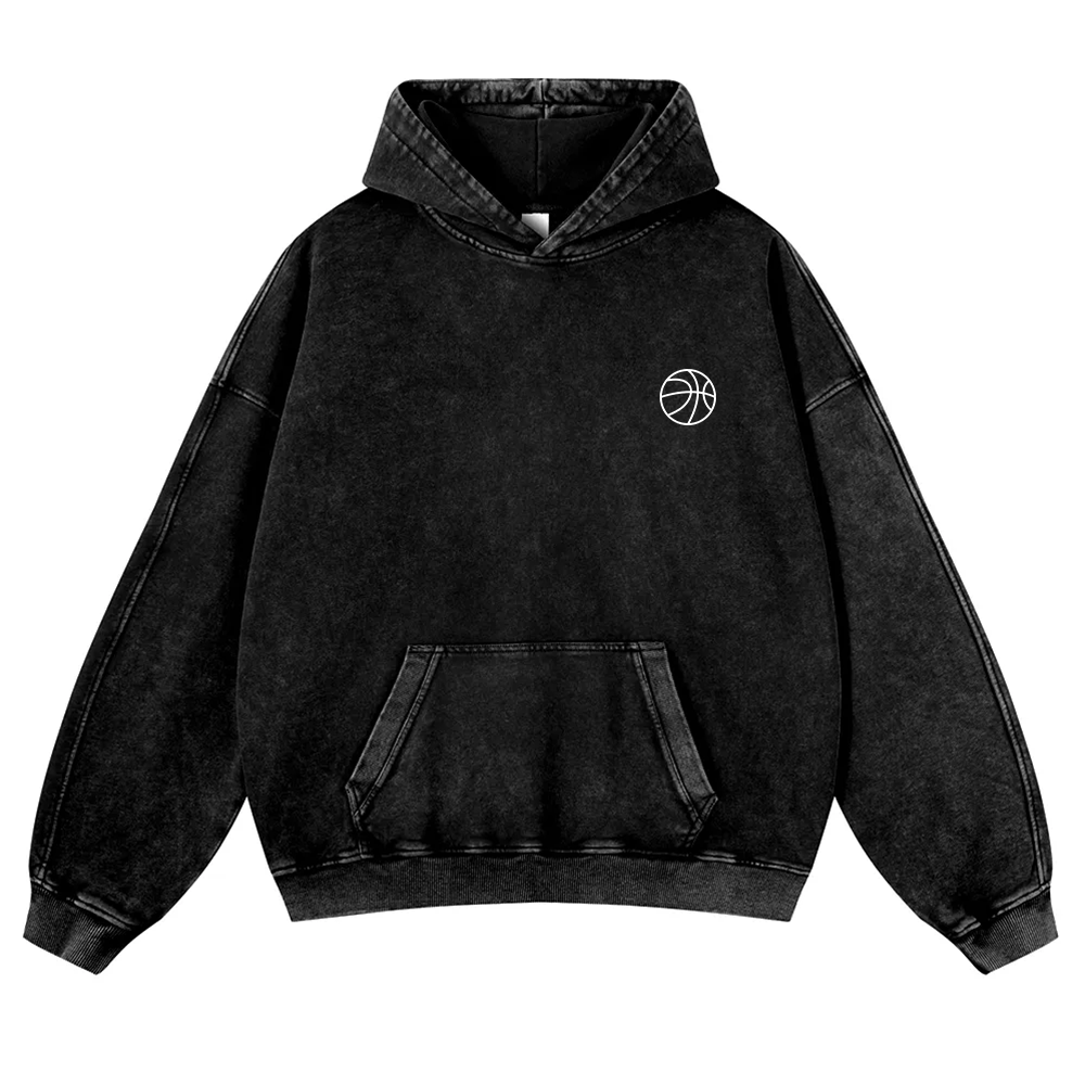Basketball Player Washed Hoodie wearishow