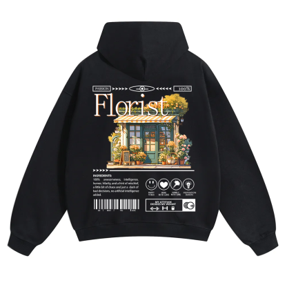 Florist Unisex Solid Color Hoodie wearishow