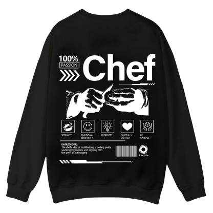 Chef Casual Crewneck Sweatshirt wearishow