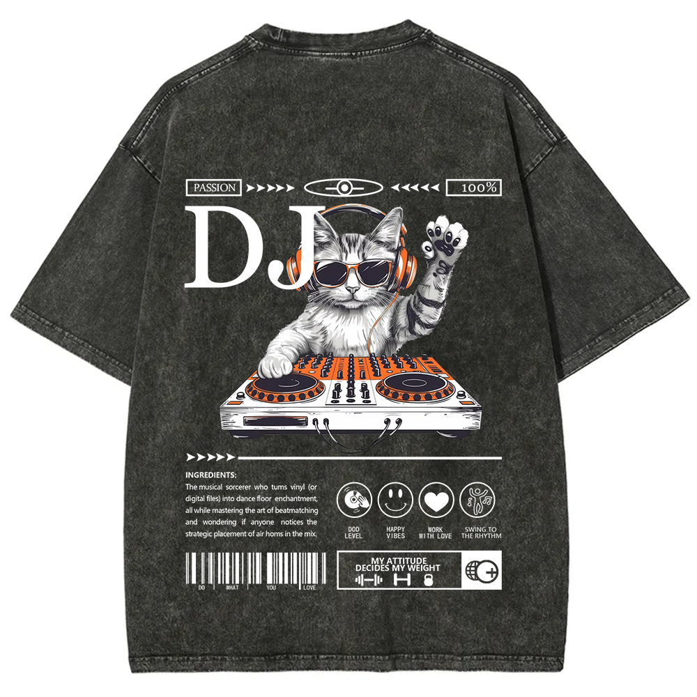 DJ Unisex Fit Washed T-Shirt