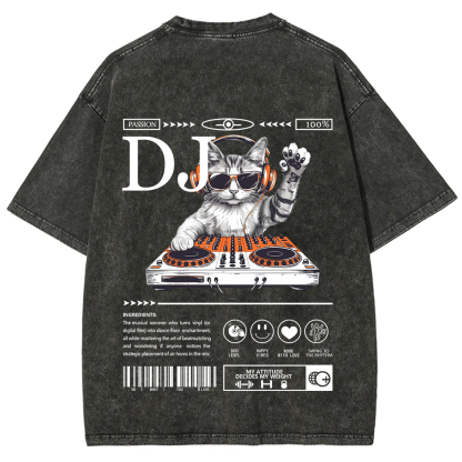 DJ Unisex Fit Washed T-Shirt
