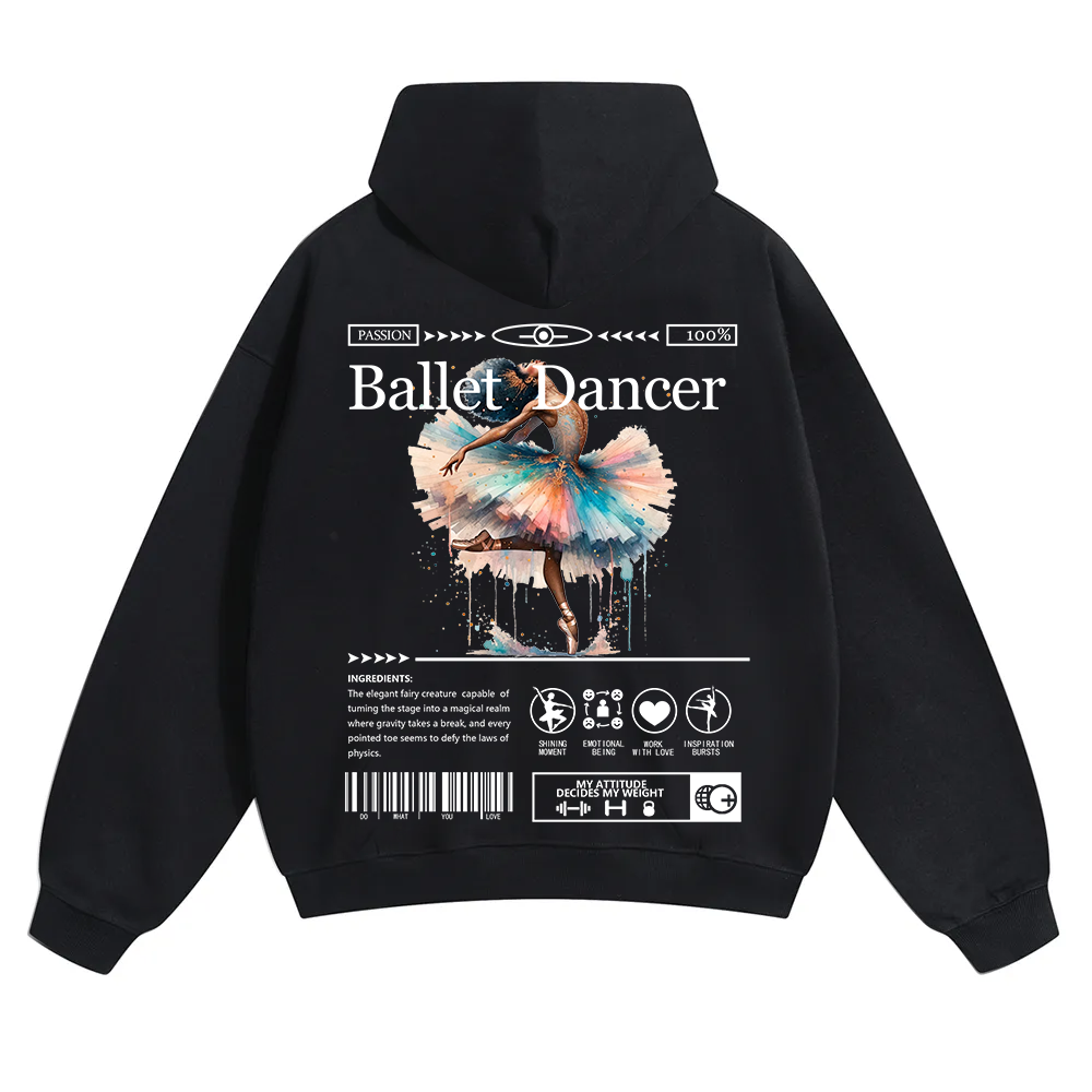 Ballet Dancer Unisex Solid Color Hoodie wearishow