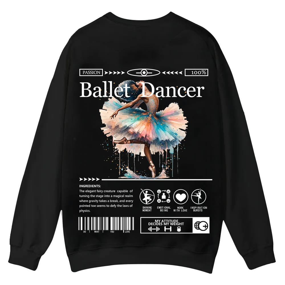 Ballet DancerCasual Crewneck Sweatshirt wearishow