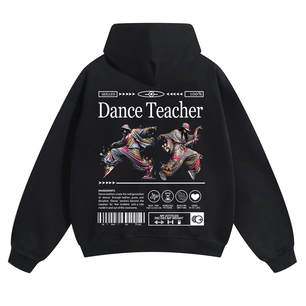 Dance Teacher Unisex Solid Color Hoodie wearishow