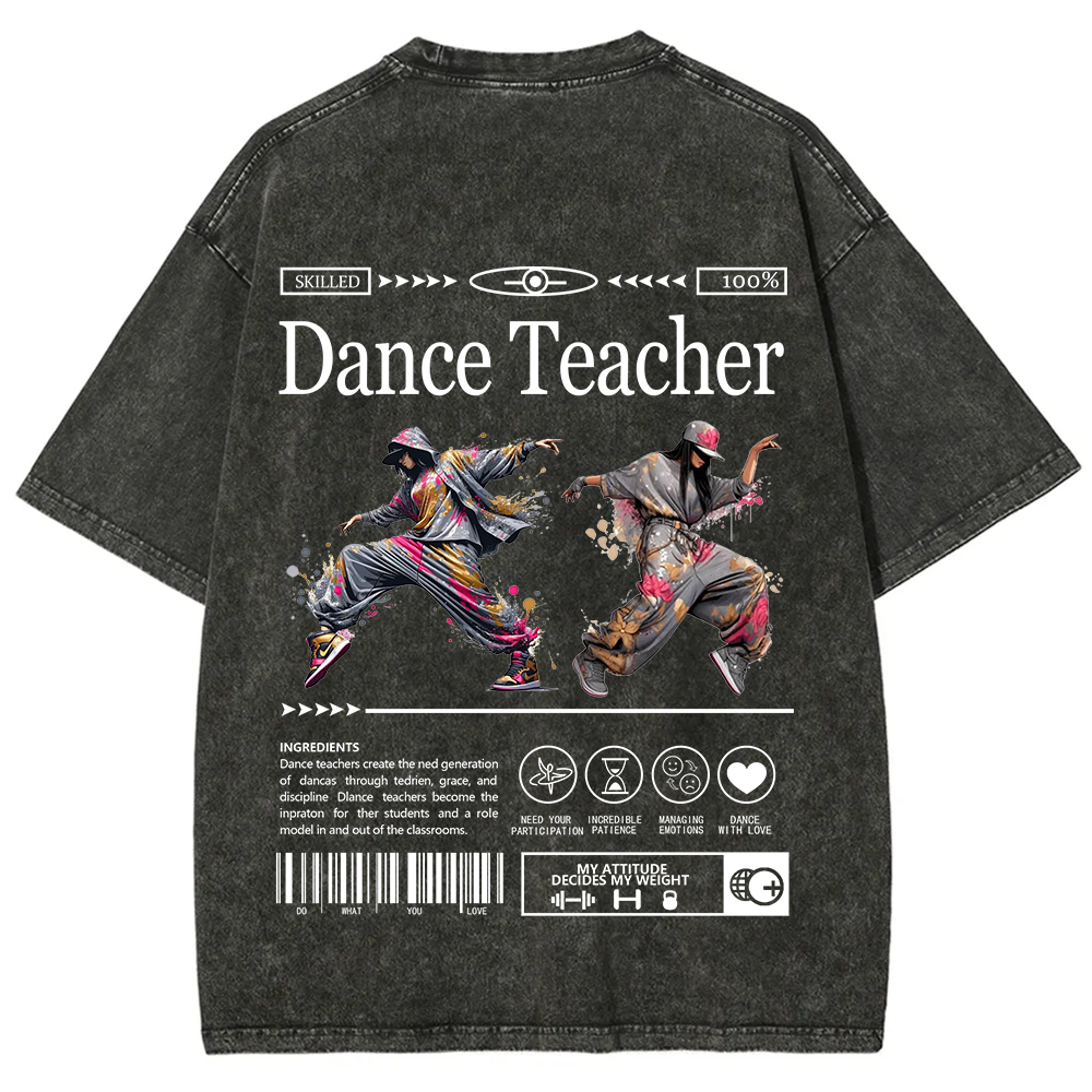 Dance Teacher Unisex Fit Washed T-Shirt