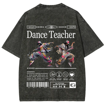 Dance Teacher Unisex Fit Washed T-Shirt
