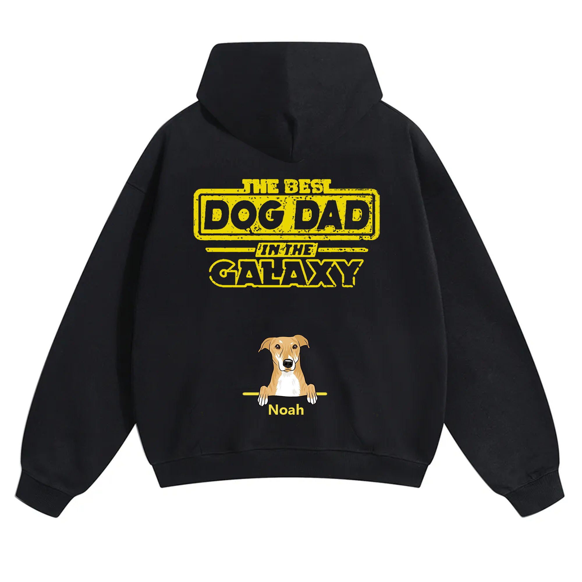 The Best Dog Dad In The Galaxy - Personalized Custom Unisex Hoodie