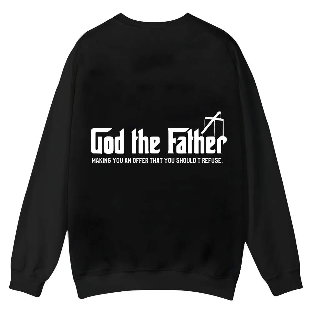 God The Father Christian Casual Crewneck Sweatshirt wearishow