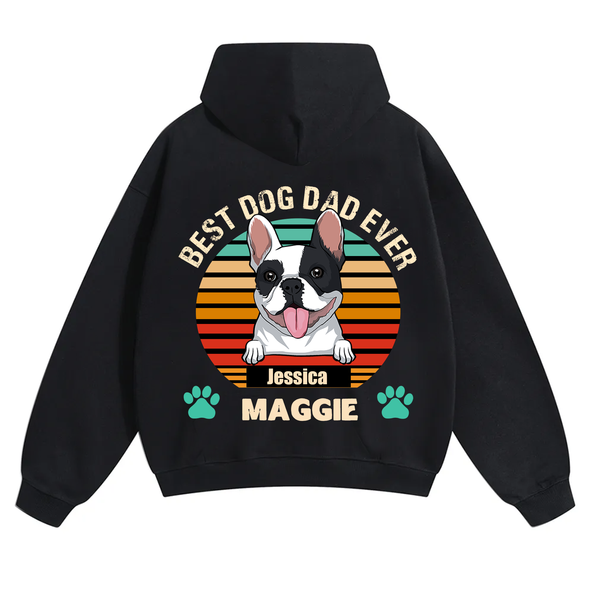Best Dog Mom and Dad Ever - Personalized Custom Unisex Hoodie