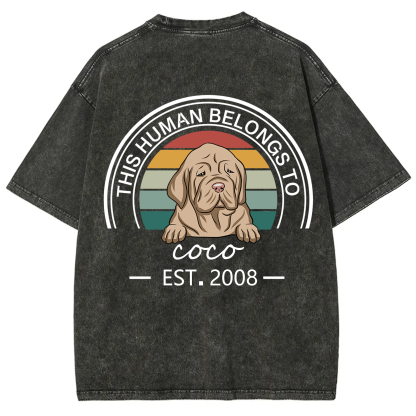 This Human Belongs To - Personalized Custom Unisex T-shirt