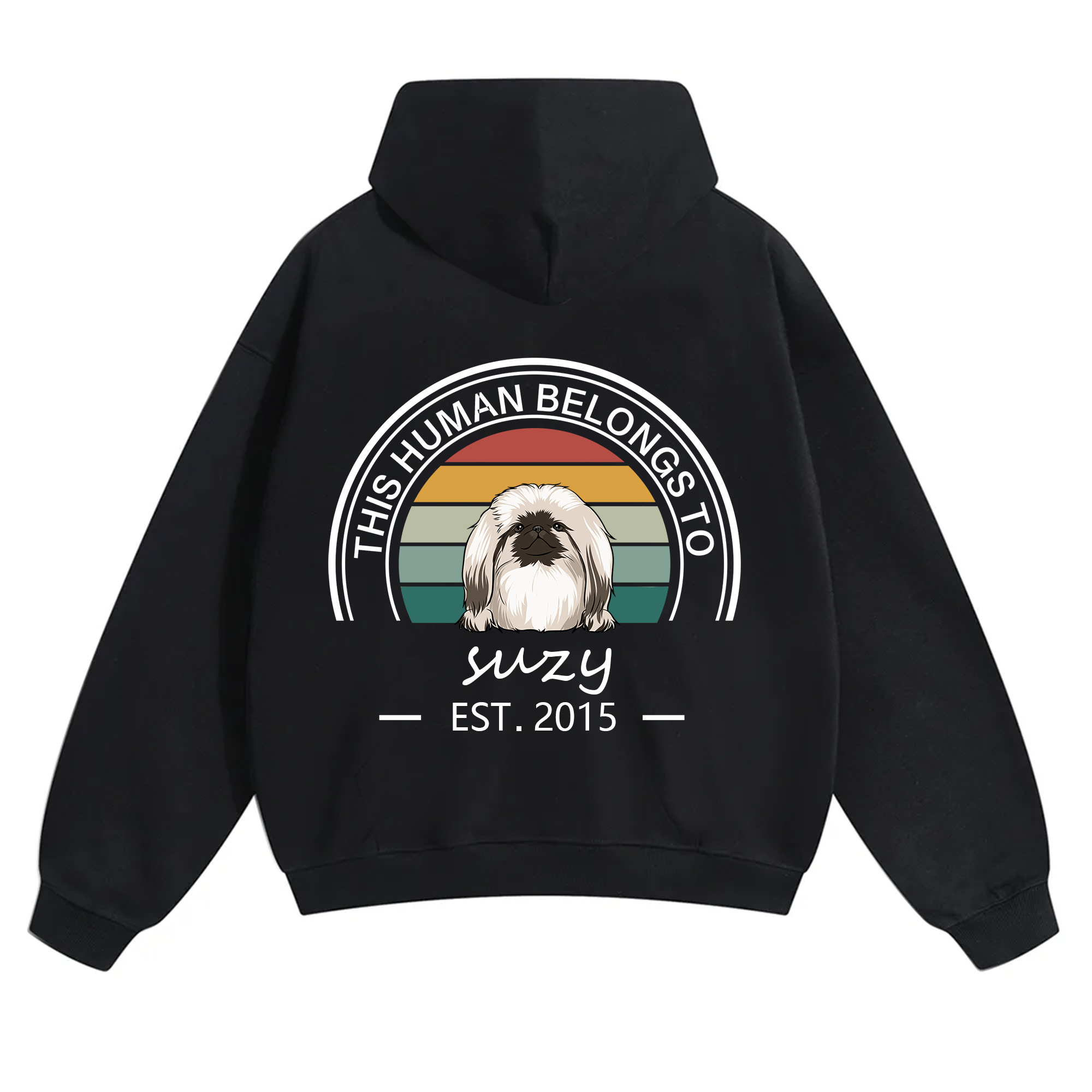 This Human Belongs To 3 - Personalized Custom Unisex Hoodie