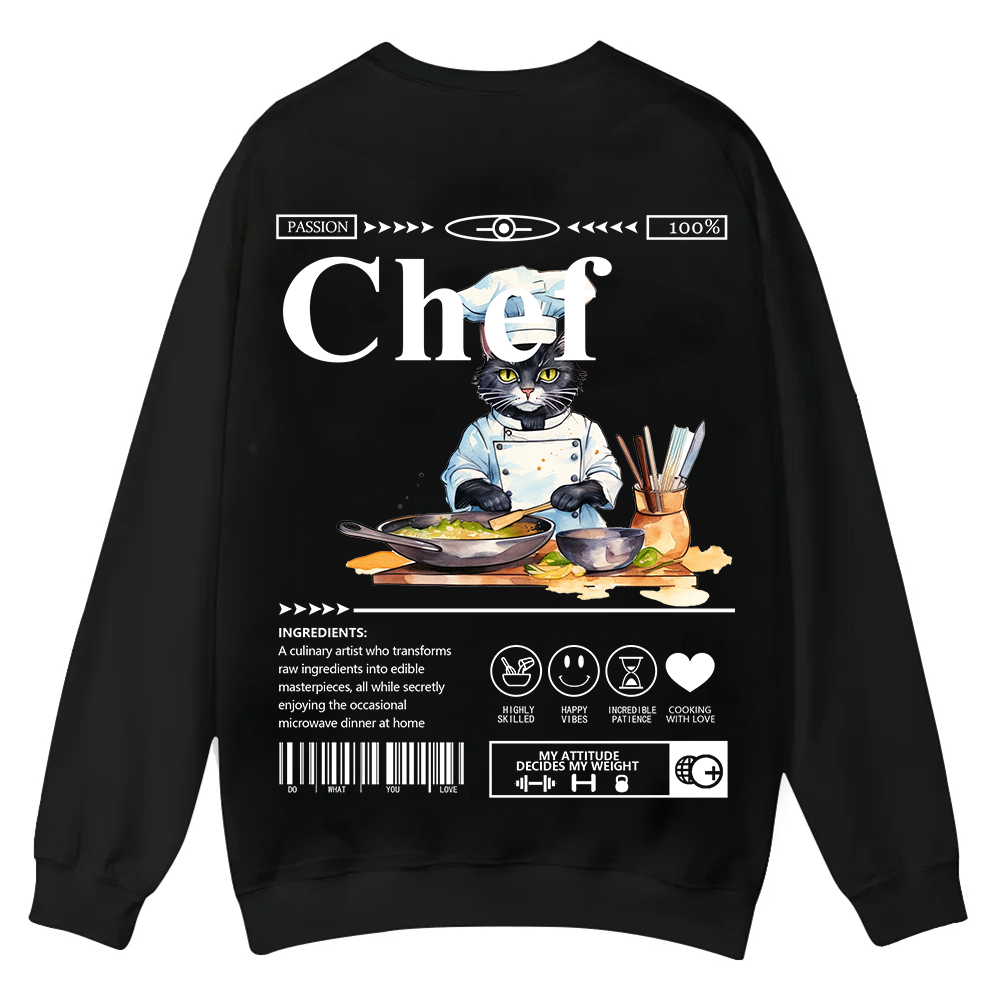 Chef Casual Crewneck Sweatshirt wearishow