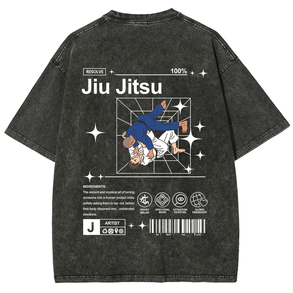 Jiu Jitsu Unisex Fit Washed T-Shirt