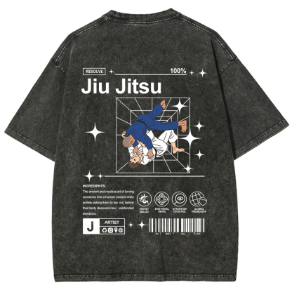 Jiu Jitsu Unisex Fit Washed T-Shirt