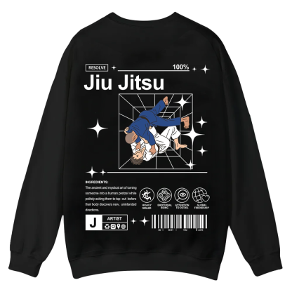 Jiu Jitsu Casual Crewneck Sweatshirt wearishow