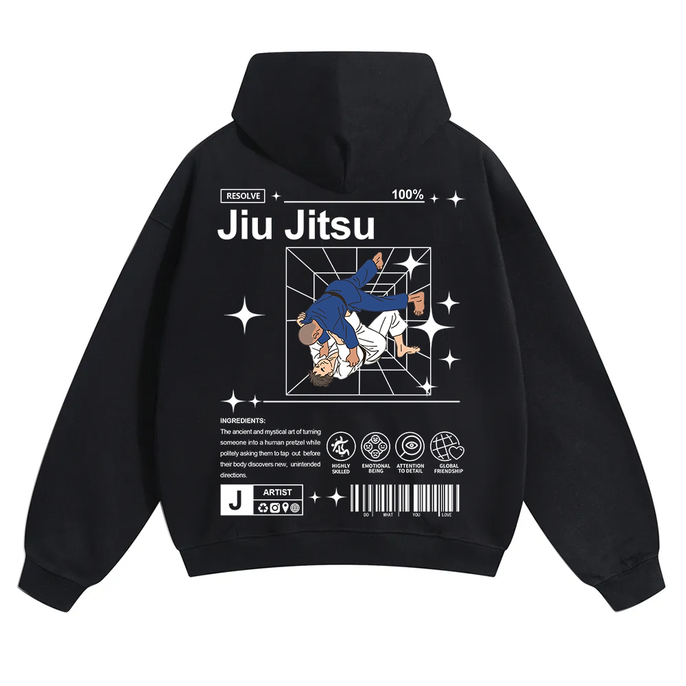 Jiu Jitsu Unisex Solid Color Hoodie wearishow