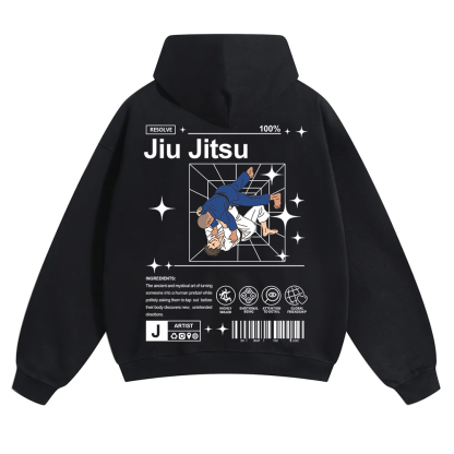 Jiu Jitsu Unisex Solid Color Hoodie wearishow