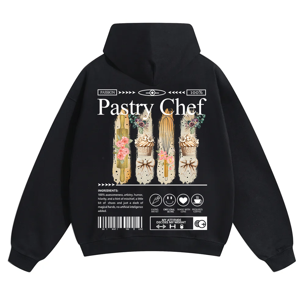 Pastry Chef Unisex Solid Color Hoodie wearishow