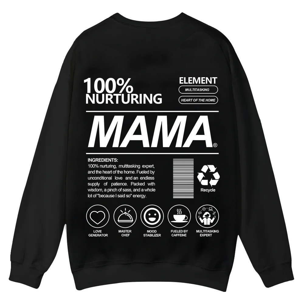 Mama Casual Crewneck Sweatshirt wearishow