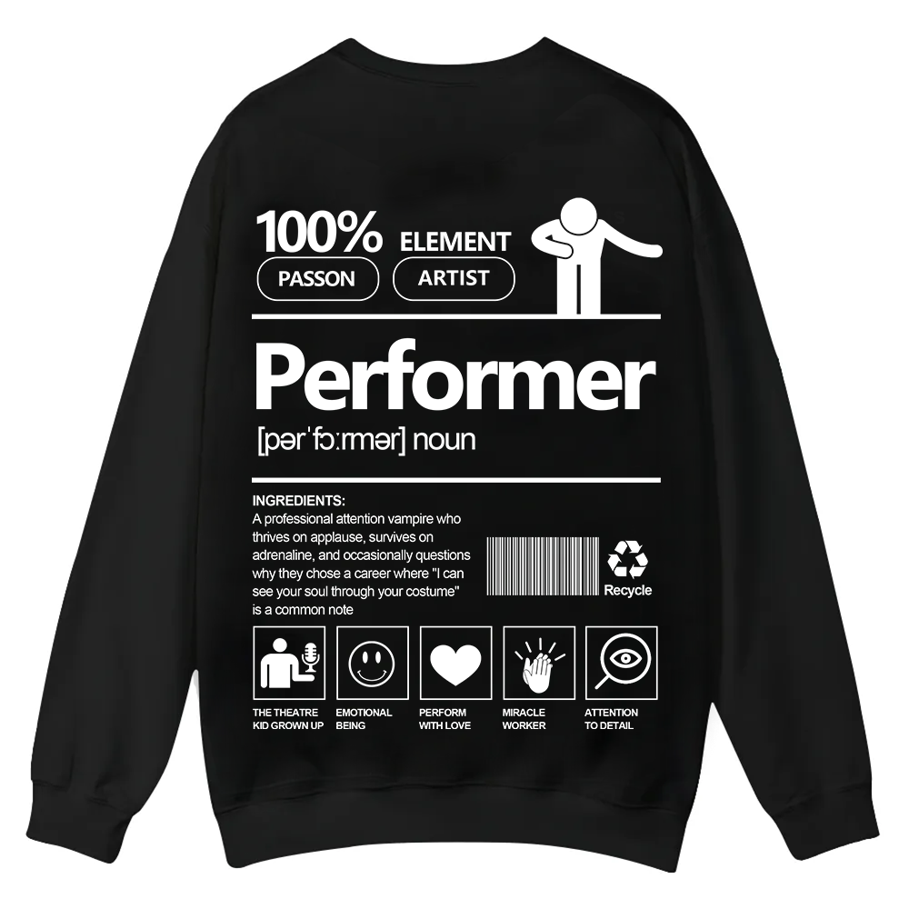 Performer Casual Crewneck Sweatshirt wearishow