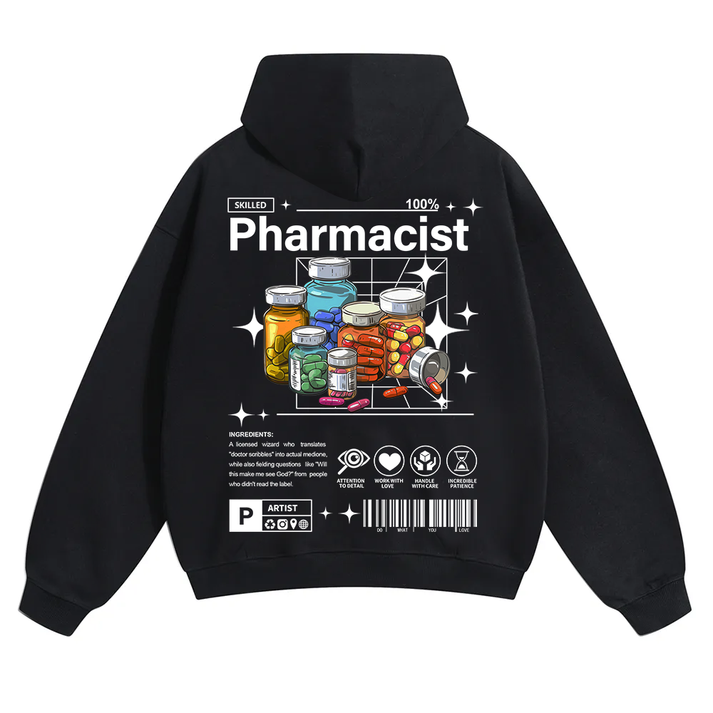 Pharmacist Unisex Solid Color Hoodie wearishow