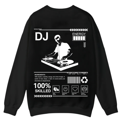 DJ Casual Crewneck Sweatshirt wearishow