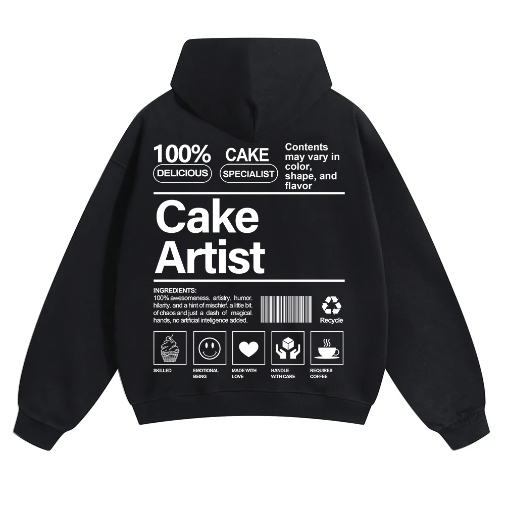 Cake Artist  Unisex Solid Color Hoodie wearishow