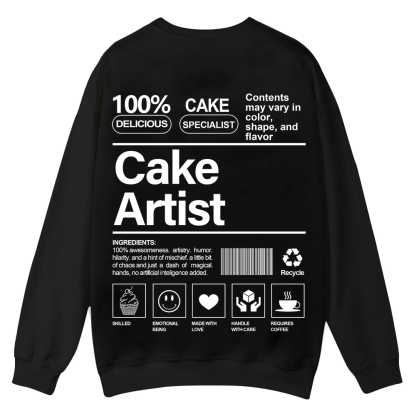 Cake Artist Casual Crewneck Sweatshirt wearishow
