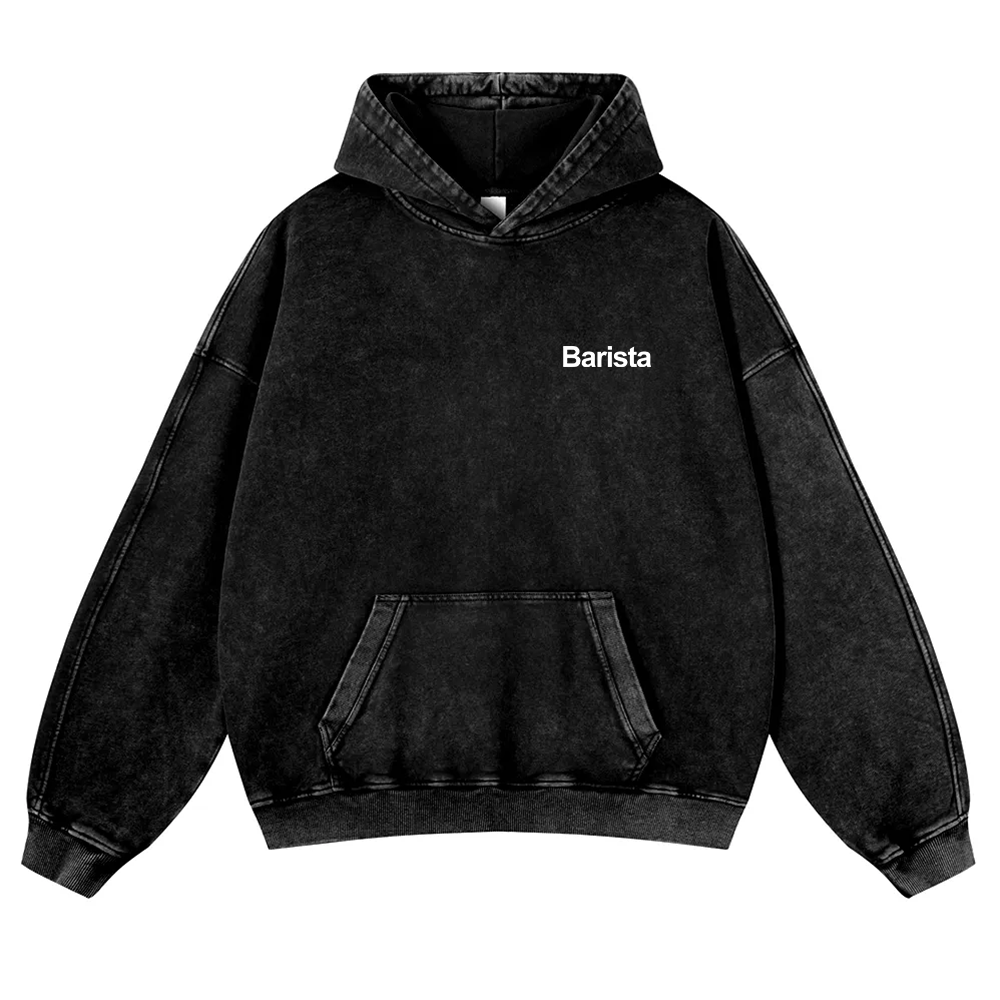 Barista Washed Hoodie wearishow