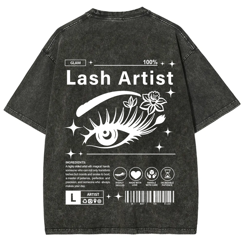 Lash Artist Unisex Fit Washed T-Shirt