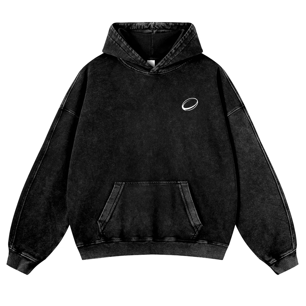 Rugby Player Washed Hoodie wearishow